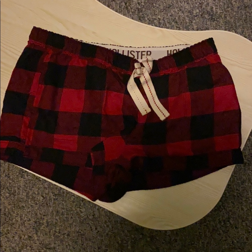 Hollister plaid sleep shorts